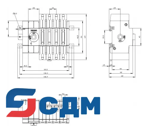 3KD2244-2ME10-0 Выключатель-разъединитель SENTRON