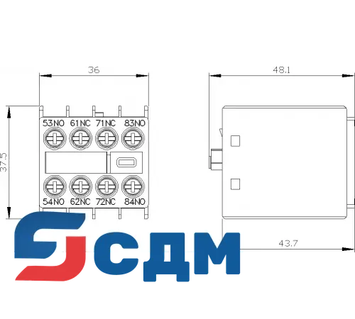 Вспомогательный контактор Siemens 3RH2911-1XA22-0MA0