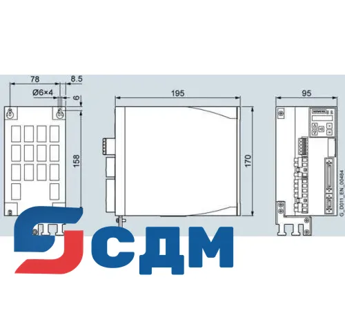 6SL3210-5FB12-0UA0 Базовый сервопреобразователь SINAMICS V90