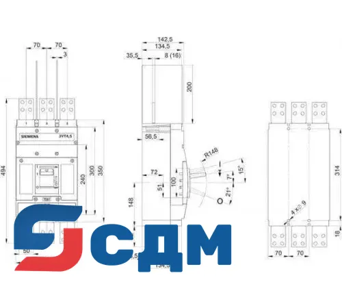 3VT5716-3AA30-0AA0 Основное устройство