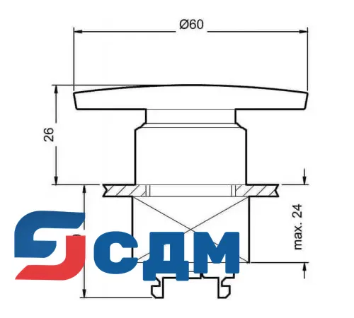 3SB3000-1QA11 Элемент управления