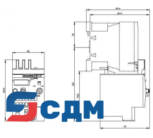3RU2116-0BC0 3RU2 до 40 A для стандартных применений
