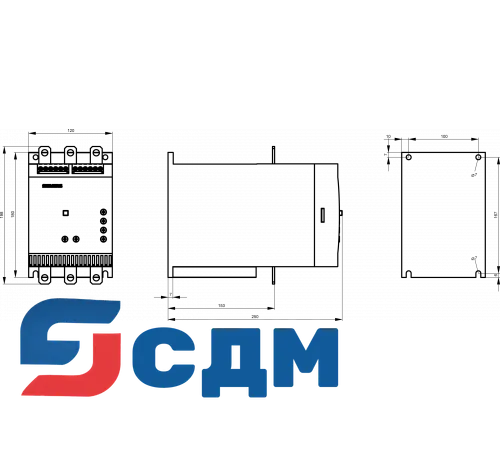 Siemens 3RW4055-6BB44 Устройство плавного пуска