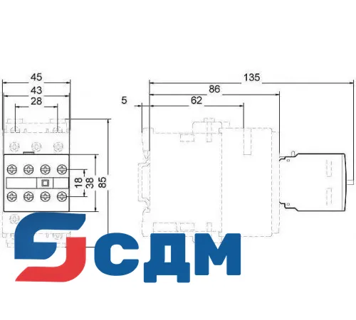 Вспомогательные контакты Siemens 3RH1921-1FE22