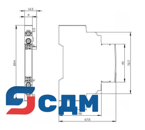 3RV2901-1B Дополнительные монтируемые принадлежности