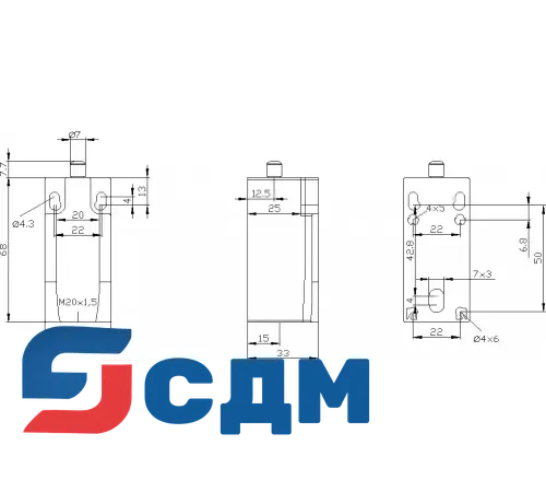 3SE5232-0FC05 Корпуса шириной 31 мм в соответствии с EN 50047