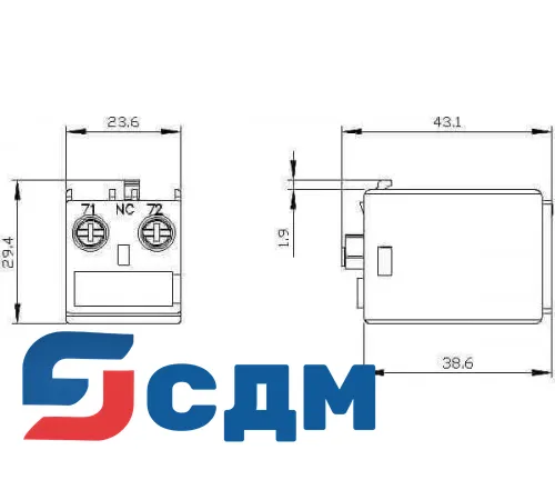 Вспомогательный контактор Siemens 3RH2911-1AA01