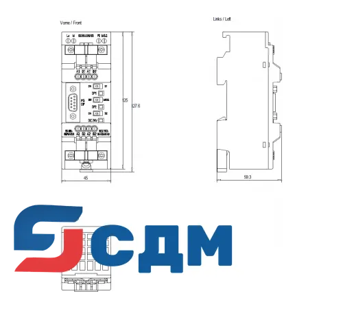 6ES7972-0AA02-0XA0 Повторитель RS 485 для PROFIBUS