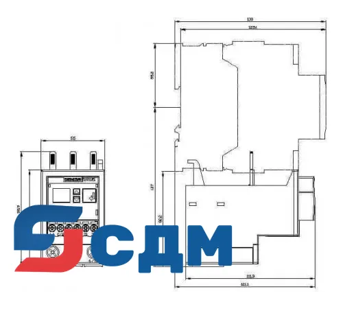 3RR2443-1AA40 Реле контроля тока