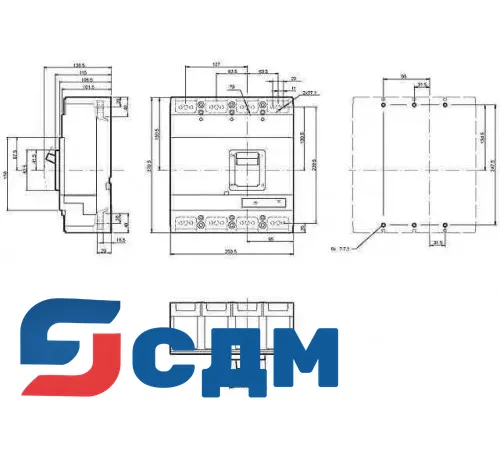 3VL5763-1EE46-.... автоматический выключатель четырехполюсный