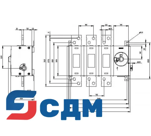 3KD5034-0RE40-0 Выключатель-разъединитель SENTRON