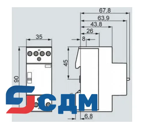 5TT5030-6 5TT5 0 Insta контакторы, AC/DC