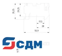 8WH5100-2KG00 Клеммы ALPHA FIX Combi 8WH5 со штыревыми контактными зажимами