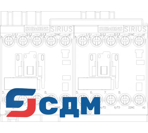 3RA2316-8XB30-1AP6 Реверсивные контакторные сборки SIRIUS 3RA23