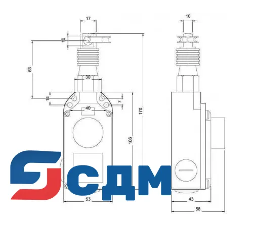 3SE7150-1BF00 Тросовый выключатель SIGUARD