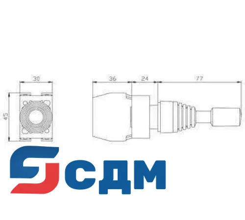 3SB1208-7JV01 Координатный переключатель, комплектный