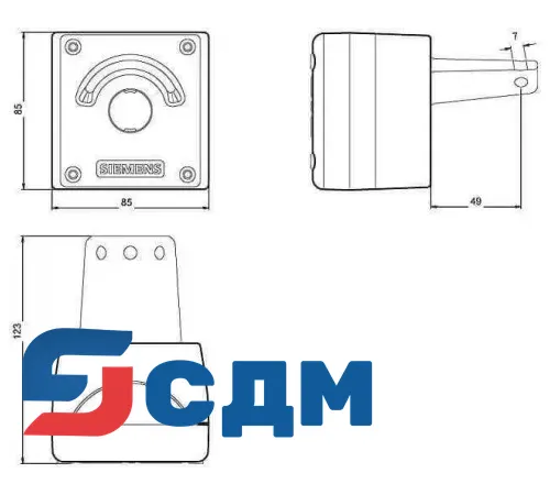3SB3801-2EC3 Пустой корпус