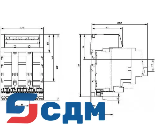 3RA6823-0AC Системы ввода питания для 3RA6