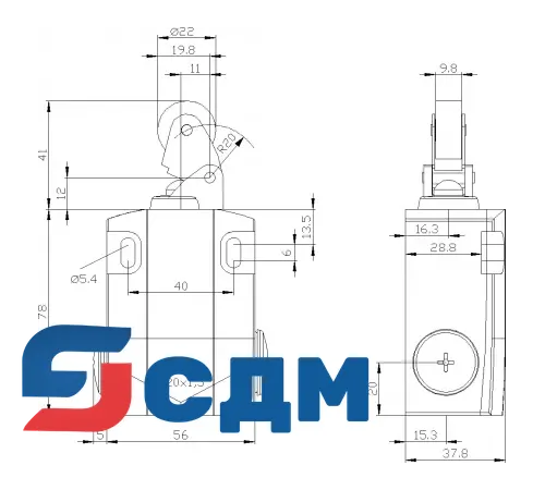 3SE5122-0CE02 Корпуса шириной 56 мм