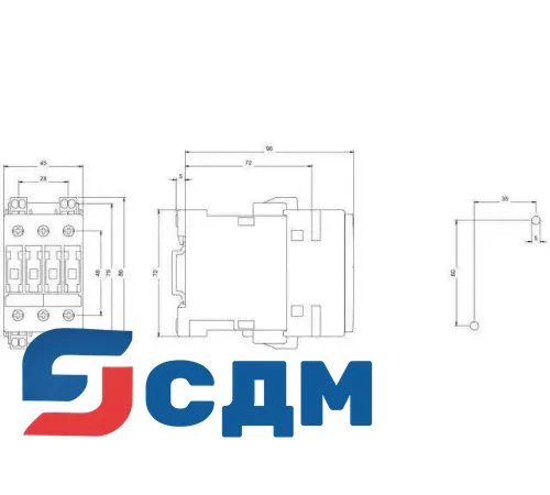 Контактор Siemens 3RT1024-3BB40