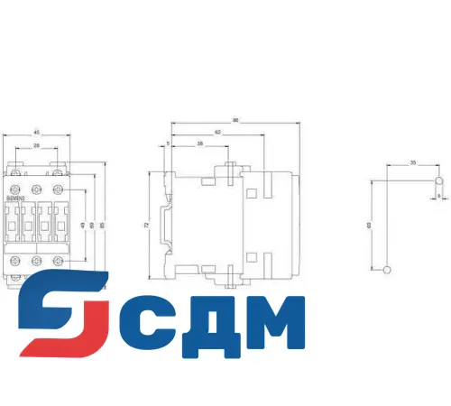Контактор Siemens 3RT1025-1AC20
