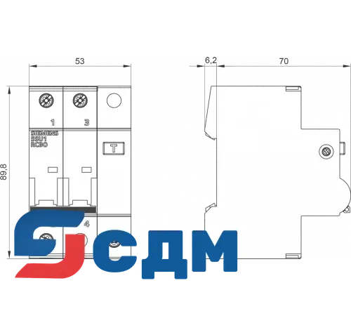 5SU1324-6FA32 Дифавтомат