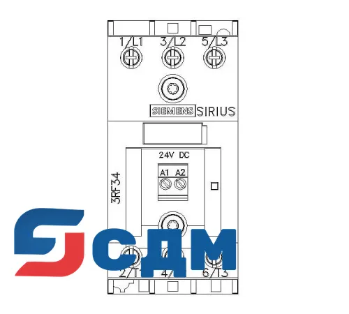 3RF3405-1BB04 Полупроводниковый 3-фазный контактор SIRIUS 3RF34