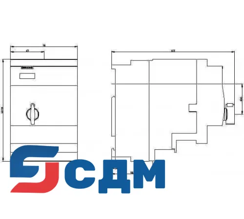 3RA6250-0CB30 Реверсивный компактный пускатель 3RA62