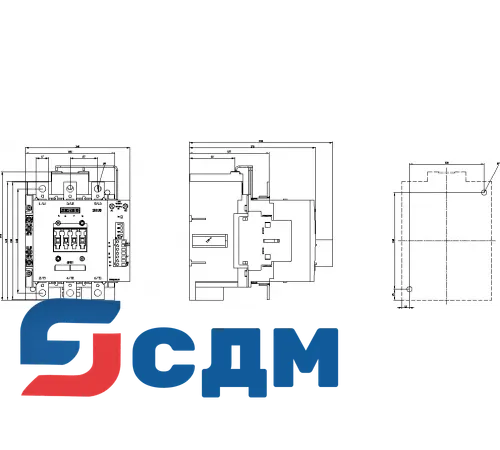3RT1456-6PF35 SIRIUS 3RT.4 Контактор для резистивных нагрузок (AC-1), 3-полюсные
