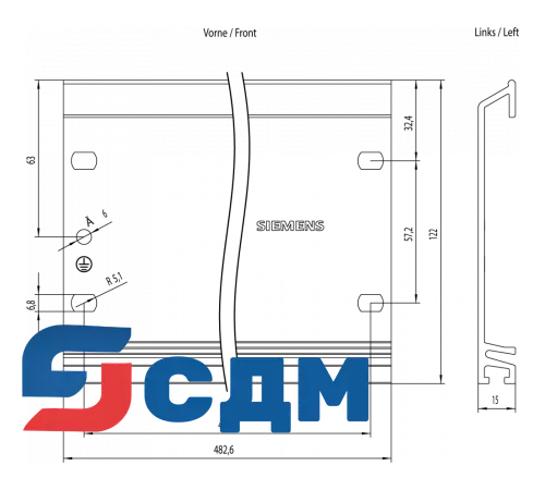 Siemens 6ES7390-1AE80-0AA0 Программируемый контроллер