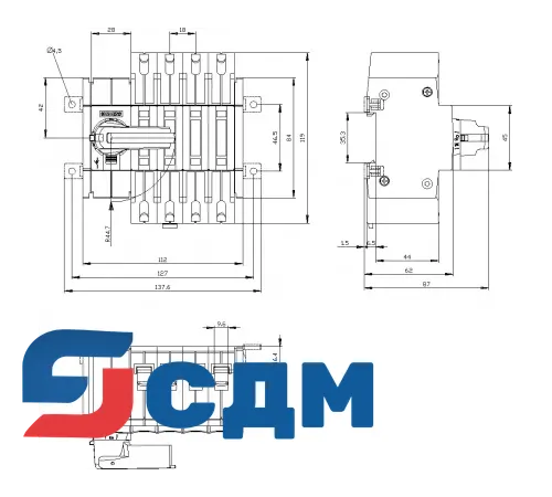 3KD1642-2ME10-0 Выключатель-разъединитель SENTRON