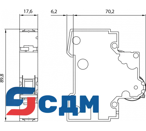5SY5101-7 Автоматический выключатель