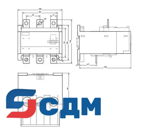 3RB2956-2TH2 Модуль измерения тока для реле перегрузки 3RB22, 3RB23, 3RB24