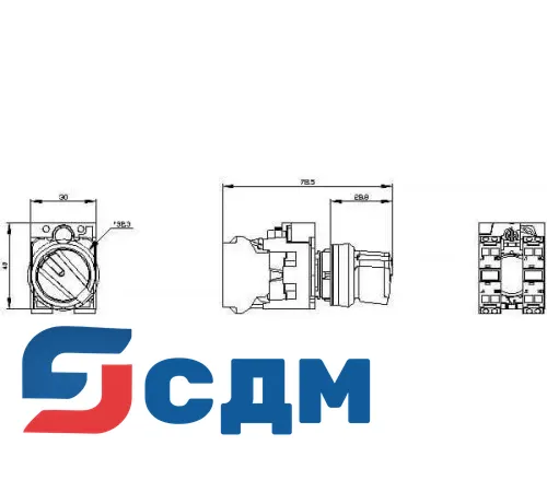 3SU1100-2BF60-3MA0 Селекторные переключатели