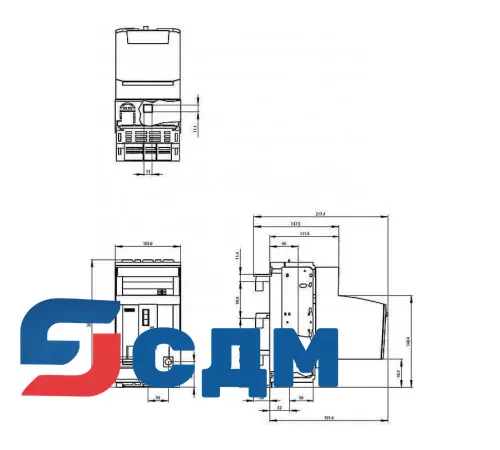3NP1133-1BC21 Для сборных шин с межосевым расстоянием 60 мм