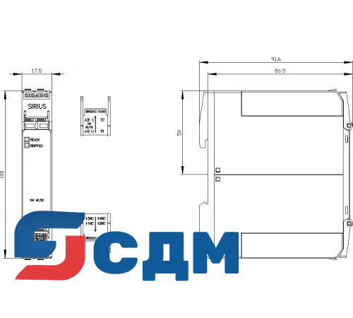 3RN2010-1CA30 SIRIUS 3RN2 термисторная защита электродвигателя