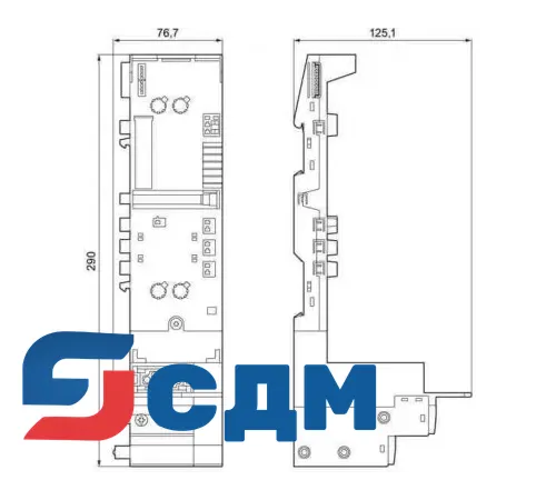 3RK1903-0AK10 Терминальные модули для силовых модулей ET 200S
