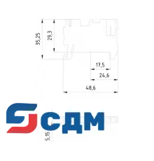 8WH5100-2KF01 Клеммы ALPHA FIX Combi 8WH5 со штыревыми контактными зажимами