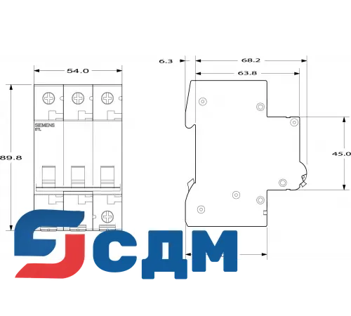 Siemens 5TL1363-1 выключатели нагрузки