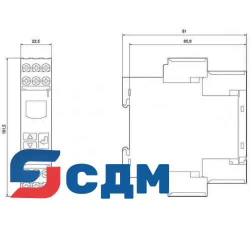 3UG4825-1CA40 Residual-current monitoring relays