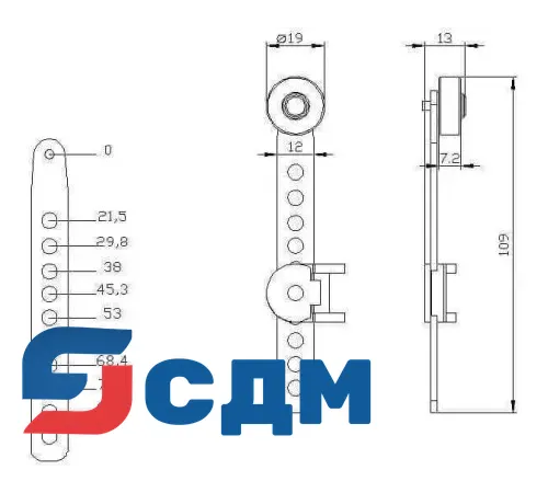 3SE5000-0AA60 Корпуса шириной 31 мм в соответствии с EN 50047