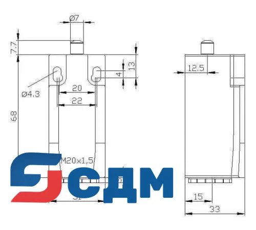 3SE5232-0HC05-1AB3 Корпуса шириной 31 мм в соответствии с EN 50047