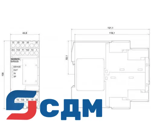 Реле безопасности Siemens 3TK2826-1BB40