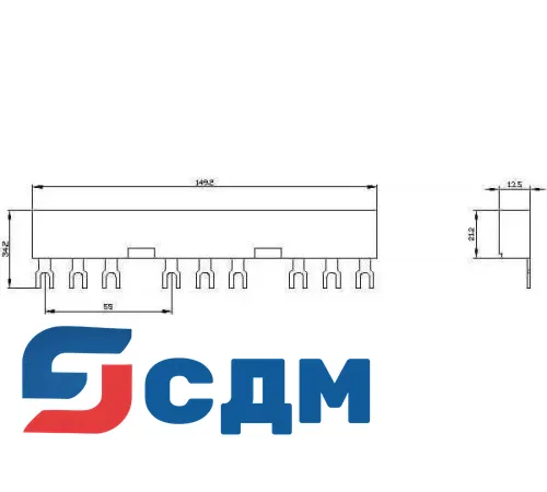 3RV1915-2BB Принадлежности для шинной системы