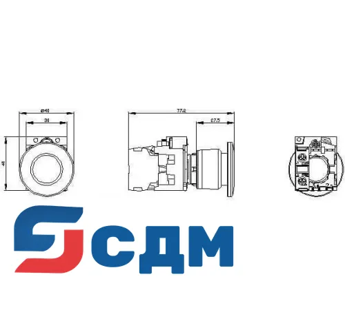 3SU1150-1BA20-1CA0 Кнопка грибовидная