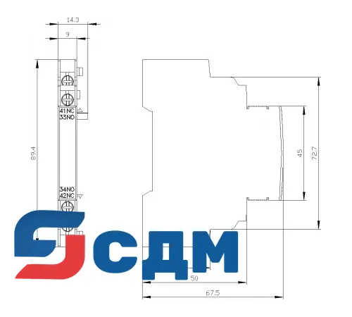 3RV2901-4A Дополнительные монтируемые принадлежности