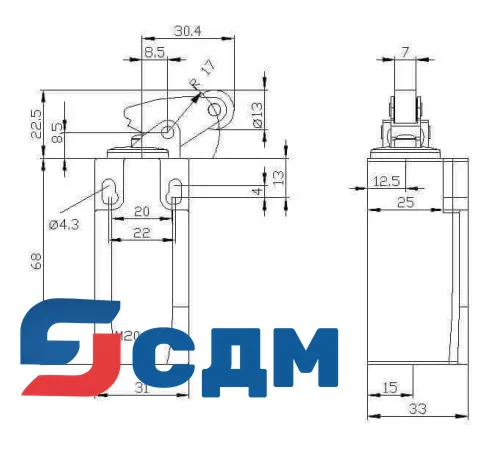 3SE5212-0BF10 Ширина корпуса 31 мм согласно EN 50047