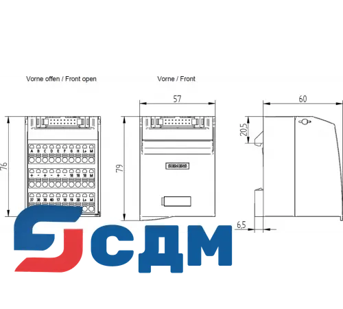 6ES7924-0CC20-0AC0 Клеммный блок