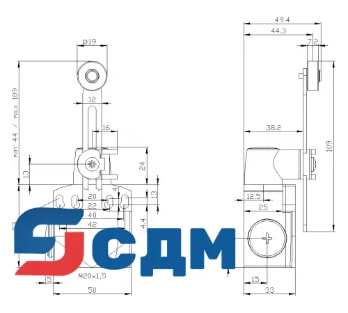 3SE5242-0HK50 Корпуса шириной 50 мм