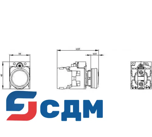 3SU1156-6AA20-1AA0 Контрольные лампы